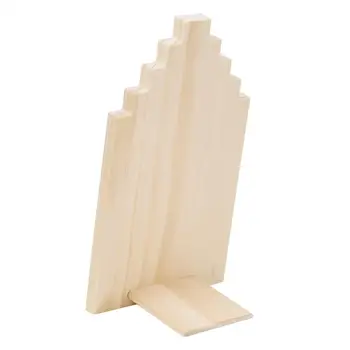 

Unfinished Wood Board Necklace Chains Display Stand Organizer Holder Rack Photograph Props