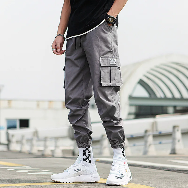 

Bib Overall Men's Teenager Casual Pants 2019 Summer Capri Pants Loose-Fit Korean-style Ankle Banded Pants