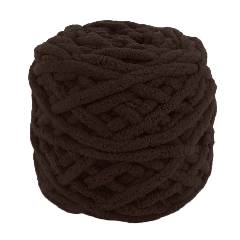 Кофейный цвет DIY шарф свитер-полотенце Толстая трикотажная пряжа 95 г 7 мм Диаметр