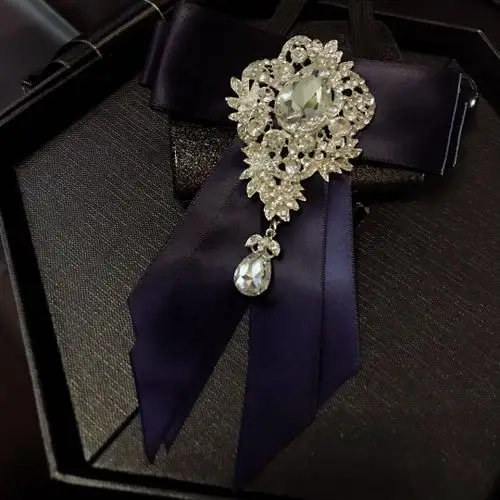 Мужской галстук с кристаллами, модные воротники, одеты в ночной клуб, полотенце с карманом, женатый галстук, геометрический, один размер, для женщин, модный, в стиле панк - Цвет: E8-08