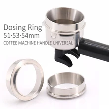 51/53/54 мм Нержавеющая сталь интеллигентая(ый) Дозирующее кольцо пивоварения чаша Кофе порошок для Breville бариста Portafilter