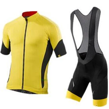 

2019 MAVIC Summer Anti-UV Cycling Jersey Men MTB Bike Jerseys Breathable Bicycle Short Sleeve set Maillot Ropa Ciclismo hombre
