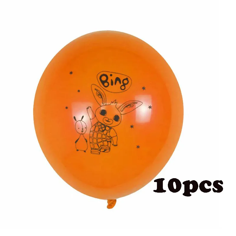 As shown 2 25 шт. Bing Bunny фольгированные шары мультфильм кролик животное с днем рождения Черный Красный латексные шары День рождения украшения детские игрушки - Цвет: As shown 2
