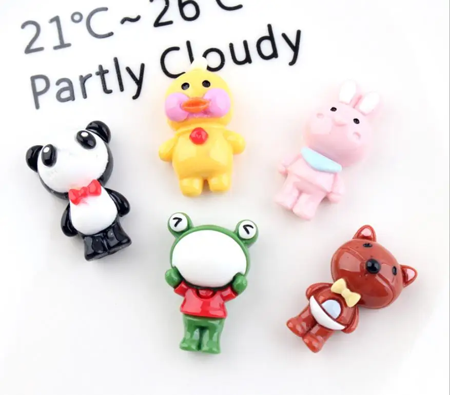 wholesale!Cartoon Resins Flatback Animal rabbit  panda Cabochon Kawaii Cabochons DIY Scrapbook Hair Bows Center