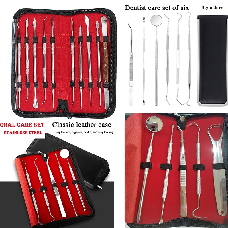 

Cesoon Dental Oral Hygiene Kit Tools Deep Cleaning Scaler Teeth Care Set 5/6/10 Sets