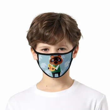 

Amiibo Animal Crossing New Horizons Game mask cloth dustproof and haze printed mask washable water-resistant cotton gauze mask