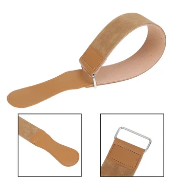 

1PC 49cm Folding Knife Blade Sharpening Belt Durable High Quality Leather Straight Razor Barber Shaving Strap