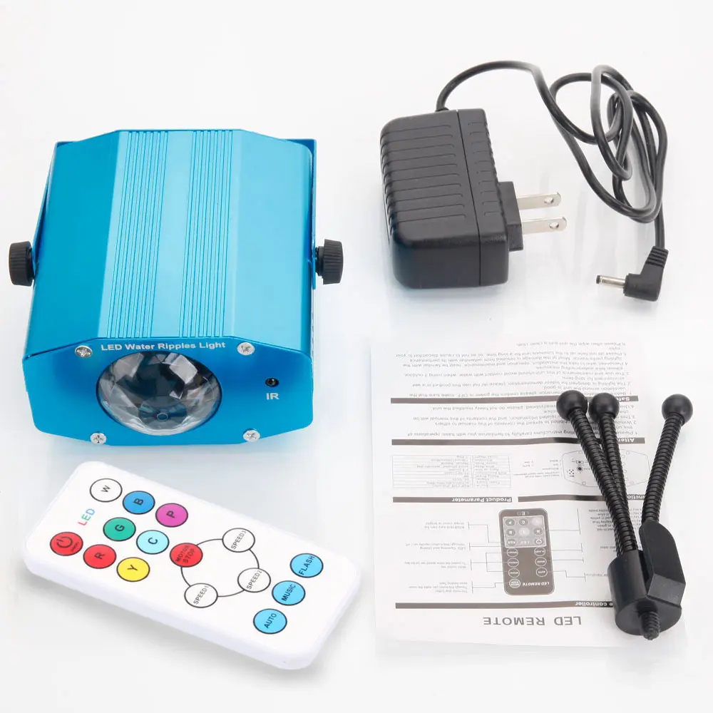 

9W 3-RGB LED Auto / Voice Control / Flash Ocean Wave Stage Bar Lamp (AC 85-265V) Blue JA55