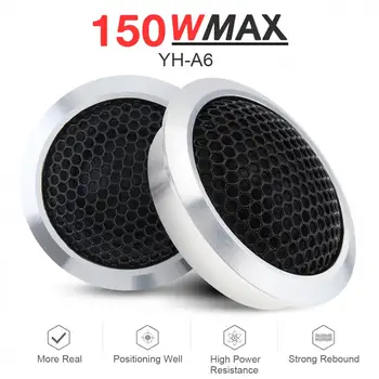 

2pcs 150W High Efficiency Mini Dome Tweeter Speakers for Car Audio Systems