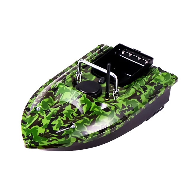 500m RC Bait Boat 5200 mAh Load 1.5kg Wireless Fish Finder Ship Auto Nest Fishing Speedboat Remote Control Camouflage Toys Adult