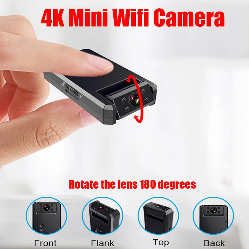 JOZUZE маленькая мини ip камера Wifi 4K Full HD 1080P микро Умный домашний монитор Мини