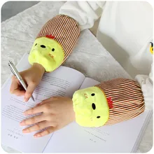 Универсальный стиль колледжа мягкий розовый нарукавник зима дети нарукавники мальчик элегантный леди молодых студентов рукава корейский Sty