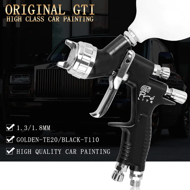Высококачественный Профессиональный Gti pro lite пистолет с золотой краской TE20 T110 1 3