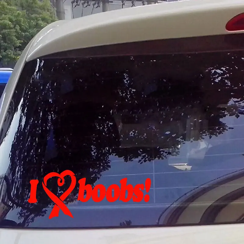 I Love Boobs Автомобильная наклейка товары для авто забавные виниловые сексуальные