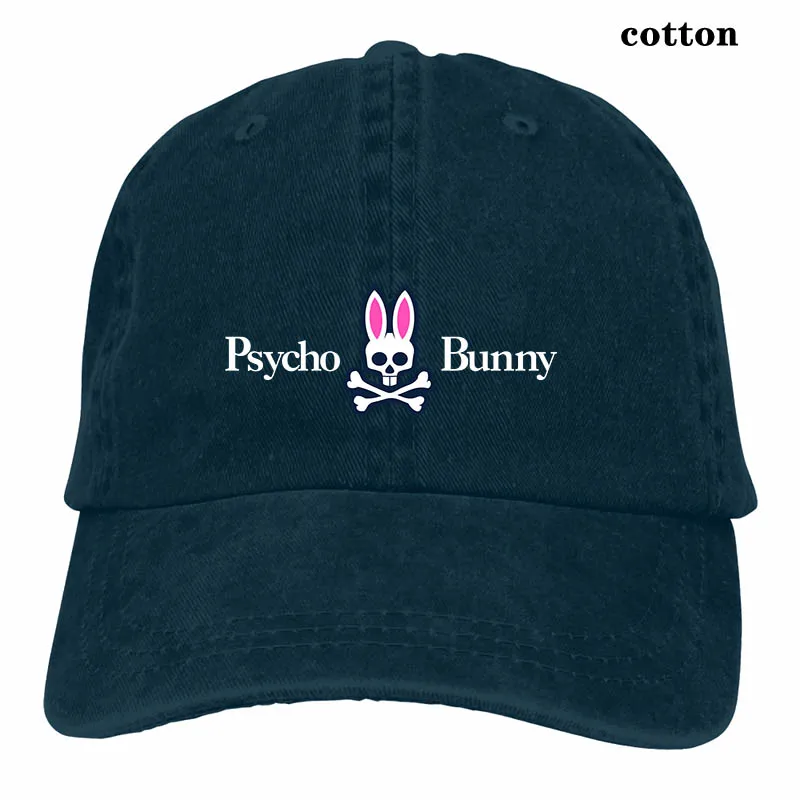 Psycho Bunny бейсбольная кепка для мужчин и женщин, Кепка-Дальнобойщик, модная Регулируемая Кепка - Цвет: 3-Navy