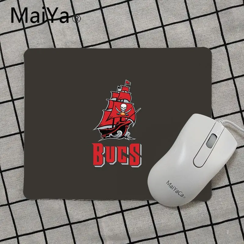 No Lock Edge25x29cm Maiya Tampa Bay Buccaneers Футбол уникальная настольная панель коврик для игровой мыши Гладкий блокнот для письма настольных компьютеров мат игровой коврик для мыши - Цвет: No Lock Edge25x29cm