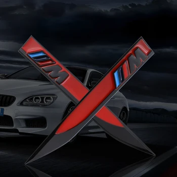 

2pcs car blade labeling car M badge decorative stickers For BMW M 1 3 4 5 6 7 E Z X M3 M5 M6 E39 E46 E30 E28 E91 E92 Car styling