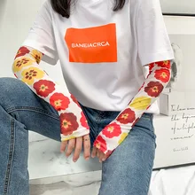 Онлайн! Ян Ми стиль знаменитостей, Южная Корея, красивая девушка, вискоза, манжета, защита от солнца, защита от ультрафиолета, луна, Visco