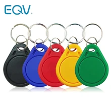 10 pçs/lote 13.56MHz RFID IC Chave Tags Os Keyfobs Token NFC TAG Keychain Para Arduino