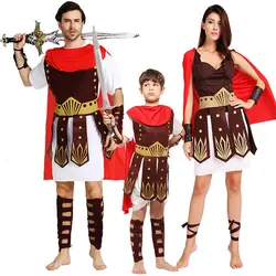 Хэллоуин вечерние средневековый Косплэй костюмы для взрослых детей спартанского воина Древнего Рима для выступлений на сцене для зрелого
