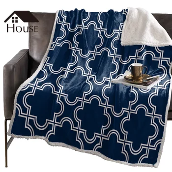 

BIGHOUSES Throw Blanket Moroccan PatternBlankets Fleece Blankets Winter Blanket Personalized Blankets Bedclothes