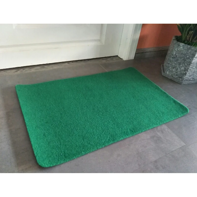Сплошной цвет, современный кухонный коврик, Противоскользящие коврики для гостиной, балкона, ванной комнаты, набор ковров, коврик для ванной, коврики для спальни - Color: green