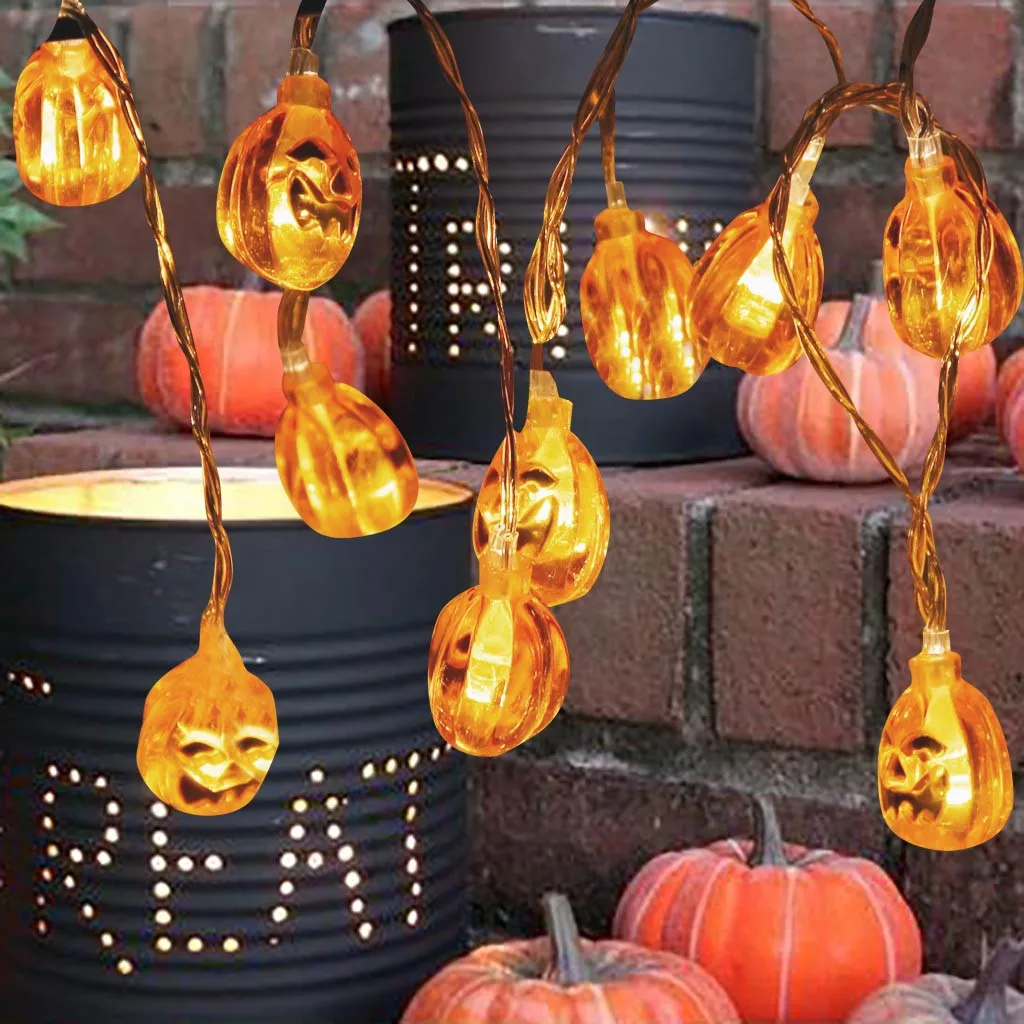 

Halloween Pumpkin Lights Halloween Decoration Lights 20/40LED 2.5M/5M/10M W0805