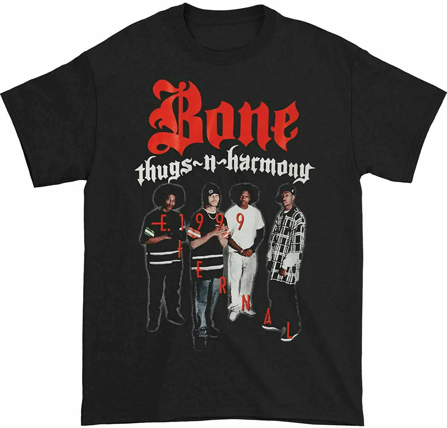 Редкая футболка 9799 Bone Thugs N Harmony E 1999 размер S 2Xl | Мужская одежда