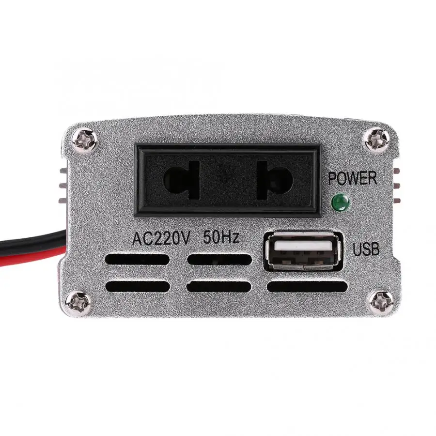 200 Вт DC 12 В к AC 220 автомобильный преобразователь питания USB зарядное устройство