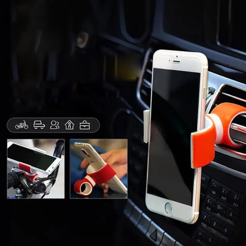 Двойной C 360 Вращающийся Универсальный держатель на вентиляционное отверстие, автомобильный держатель, подставка для велосипеда, велосипеда, сотового телефона, настольный держатель для iphone, Xiaomi, поддержка