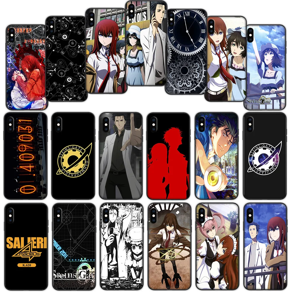 Мягкий чехол Steins Gate для iPhone 7 8 6 6S 5 5S SE Plus | Мобильные телефоны и аксессуары