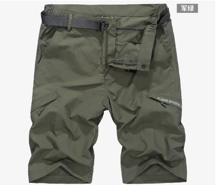 shorts ArmyGreen Новинка AFS ZDJP мужские брюки карго теплые осенние и зимние брюки с несколькими карманами для мужчин s Брюки homme брюки - Цвет: shorts ArmyGreen