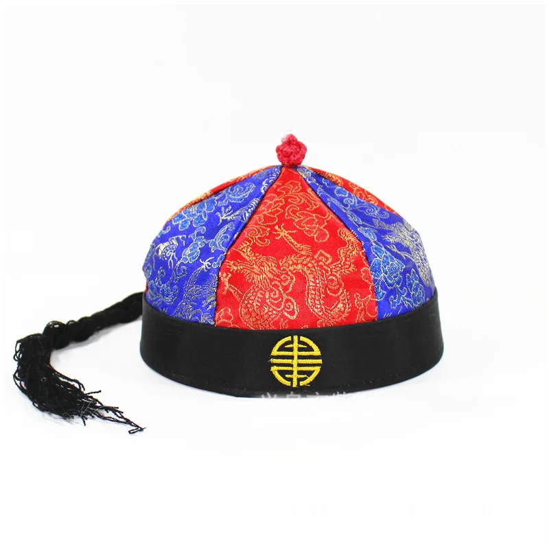 Забавная вышитая коса Skullcap Корона принц Кепка для детей женщин мужчин Рождество