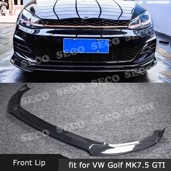 

For VW Volkswagen MK7.5 Golf 7.5 GTI 2018 2019 Carbon Fiber / FRP Front Lip spoiler Bumper Chin Guard Car styling