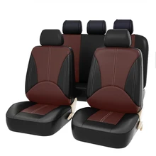 2/5Seats asiento de cuero PU fundas para Solaris Hyundai Elantra Sonata acento Creta Encino Equus ix25 Auto funda para cojín de asiento
