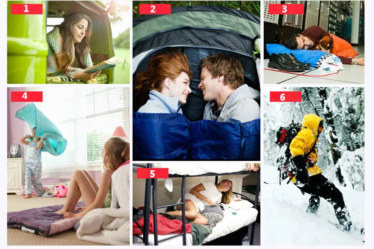 BECKLES Outdoor hiking camping breathable duvet sleeping bag adult 95% goose down light warm travel sleeping bag can be stitched