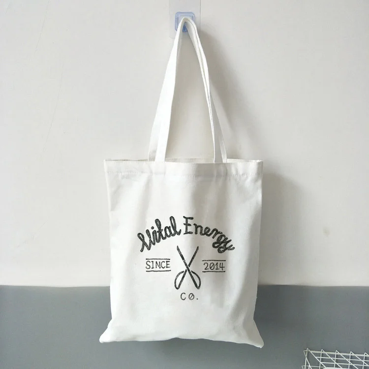 Ретро Холщовая Сумка-тоут для ежедневного использования с принтом логотипа, сумка для покупок, эко многоразовая утилизация текста, сделай сам