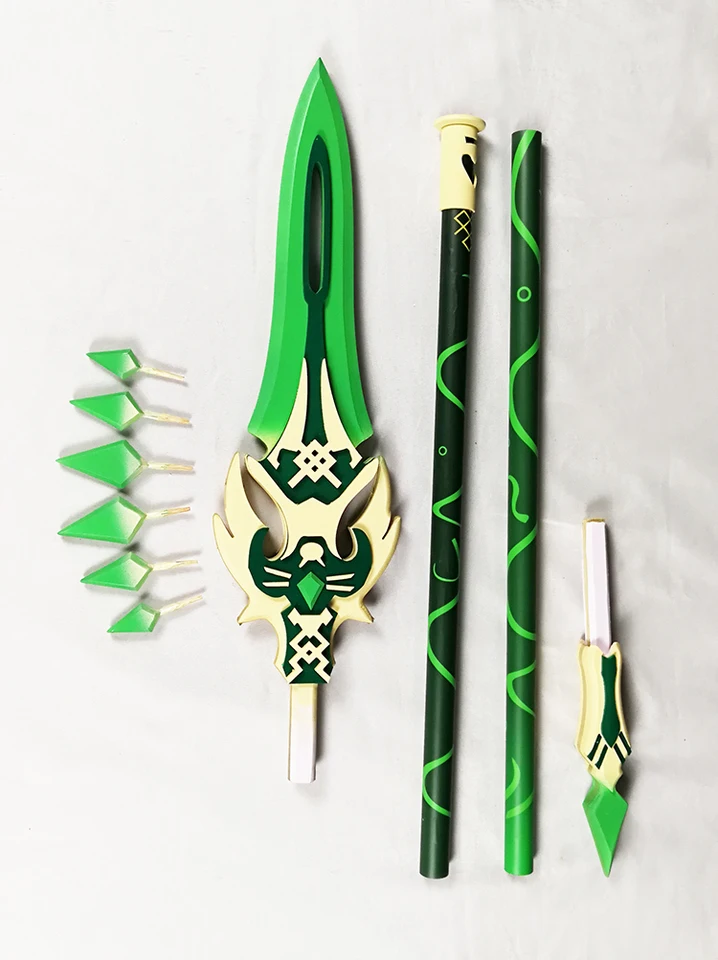 Genshin Impact Xiao Cosplay Weapon - 180cm Detachable Primordial Jade Winged-Spear Prop - View #14