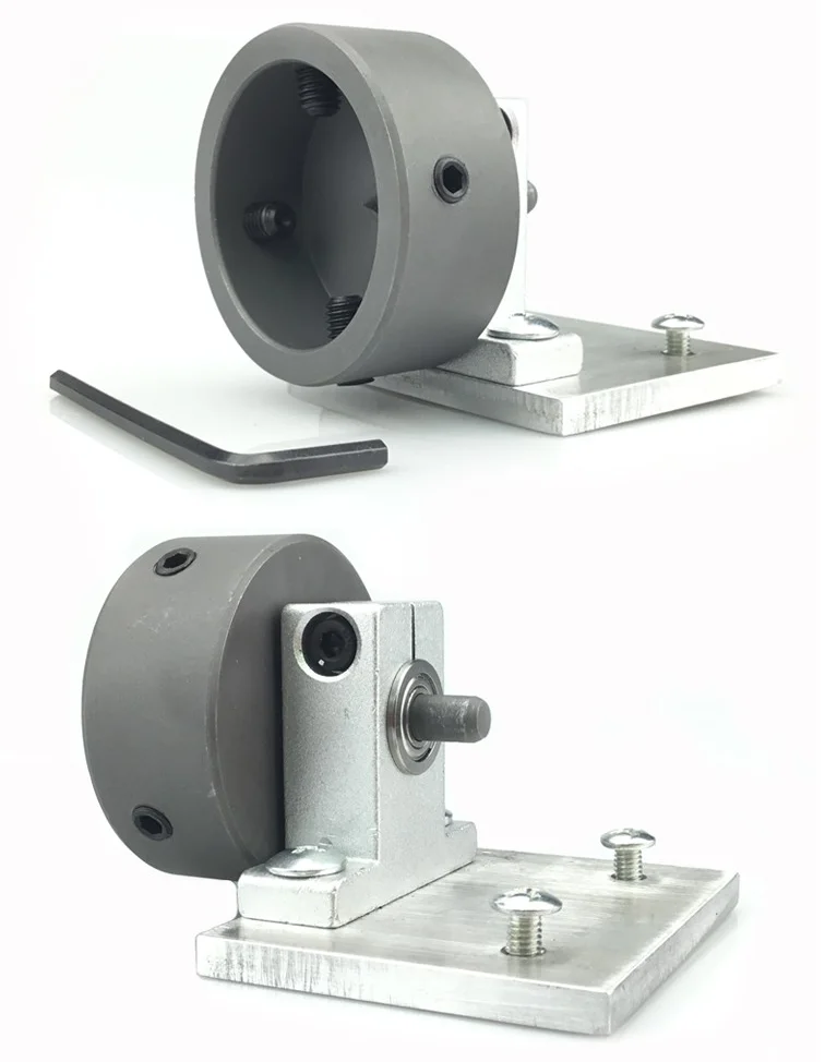 Chuck and tip for miniature woodworking beads machine