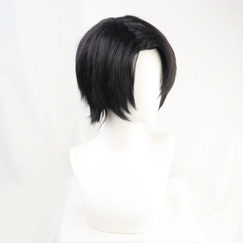 Levi Ackerman Anime Wig Cosplay Attack on Titan Rivaille Black Short Heat Resistant Synthetic Hair Wigs Peruca Pelucas naruto outfits