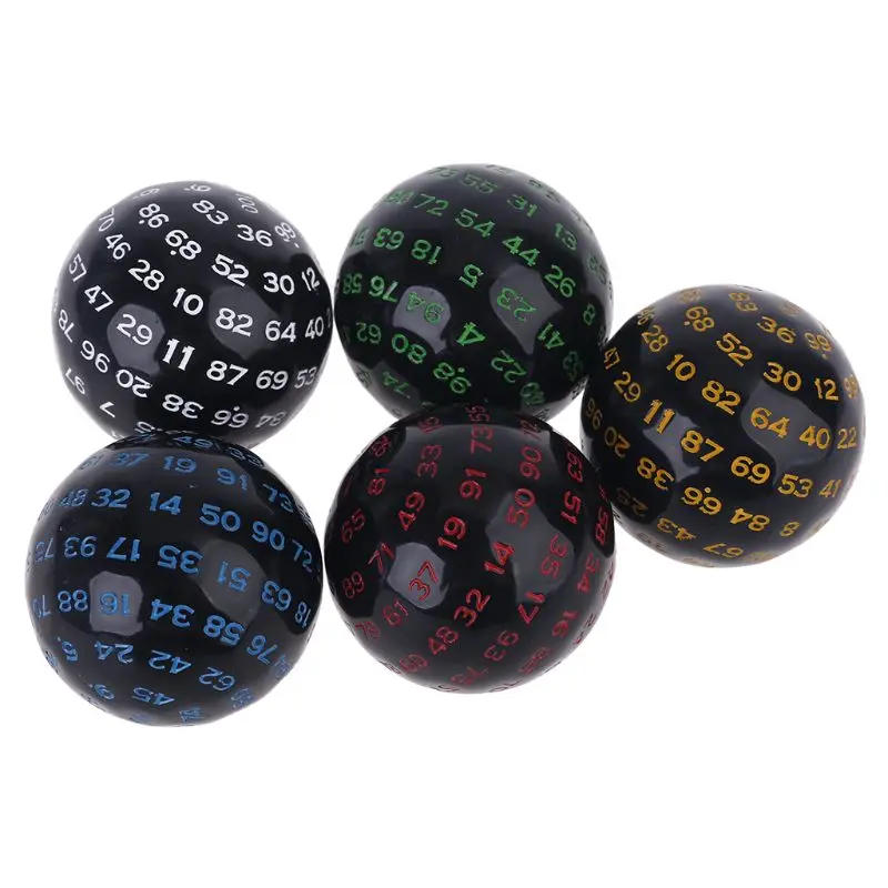 100 Sides Polyhedral Dice D100 Multi Sided Acrylic Dices for Table Board Role Playing Game Bar Pub Club Party game dice dice set acrylic dice