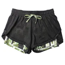 Женские шорты для бега, йоги, фитнеса, спандекса, эластичные леггинсы для бега, женские спортивные шорты для спортзала QW40