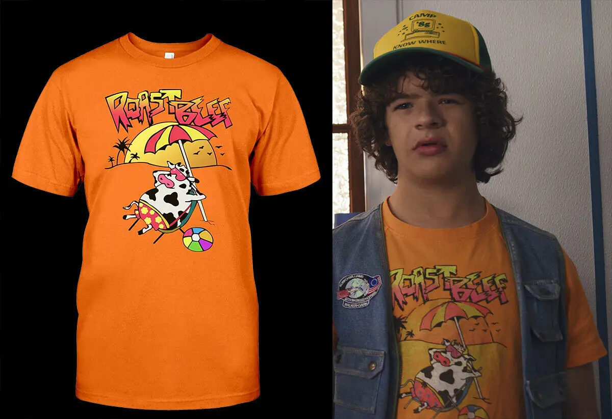 

SEASON 3 STRANGER THINGS Roast Beef Dustin Adult T Shirt streetwear tshirt