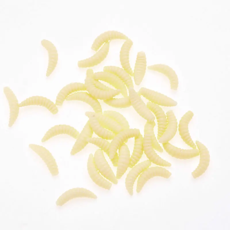 

50pcs/ Bionic soft bait aphid2cm/0.37g Artificial Manufacturing rubber lure Bionic insect squid bait bait soft warm fishing