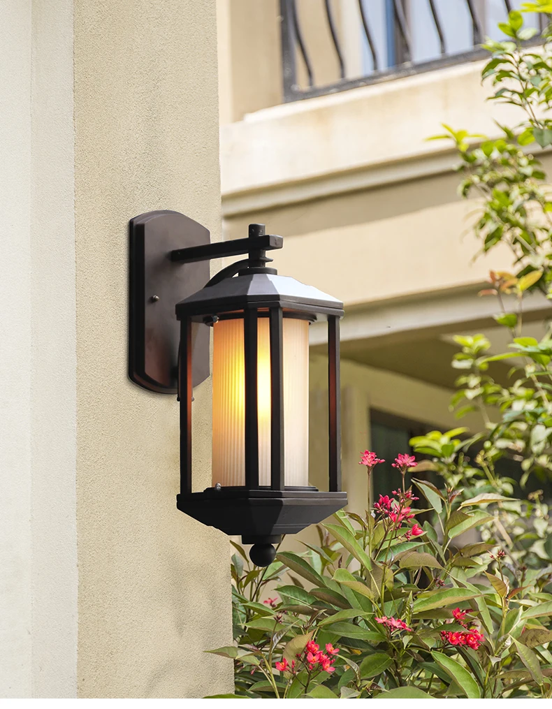 material de alumínio villa comunidade pátio lâmpada paisagem iluminação