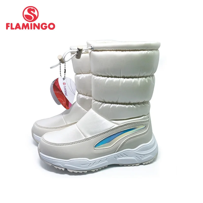 FLAMINGO Winter Wool Keep Warm Shoes Anti-slip Children High Quality Snow Boots for Girl Size 31-37 Free Shipping 202D-F1-2081