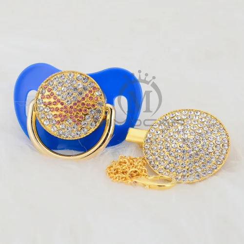 MIYOCAR Bling, Милая Красная Соска с крылышками и зажимом, набор, соска с цепочкой, держатель с красными крылышками, уникальный дизайн APWG - Цвет: AWG-6-1   0-6M