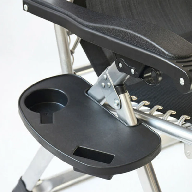 

Top Selling 1 PC Folding Reclining Chair Clip On Side Table Cup Drink Holder Garden Lounger Tray Only Without Other Accessories