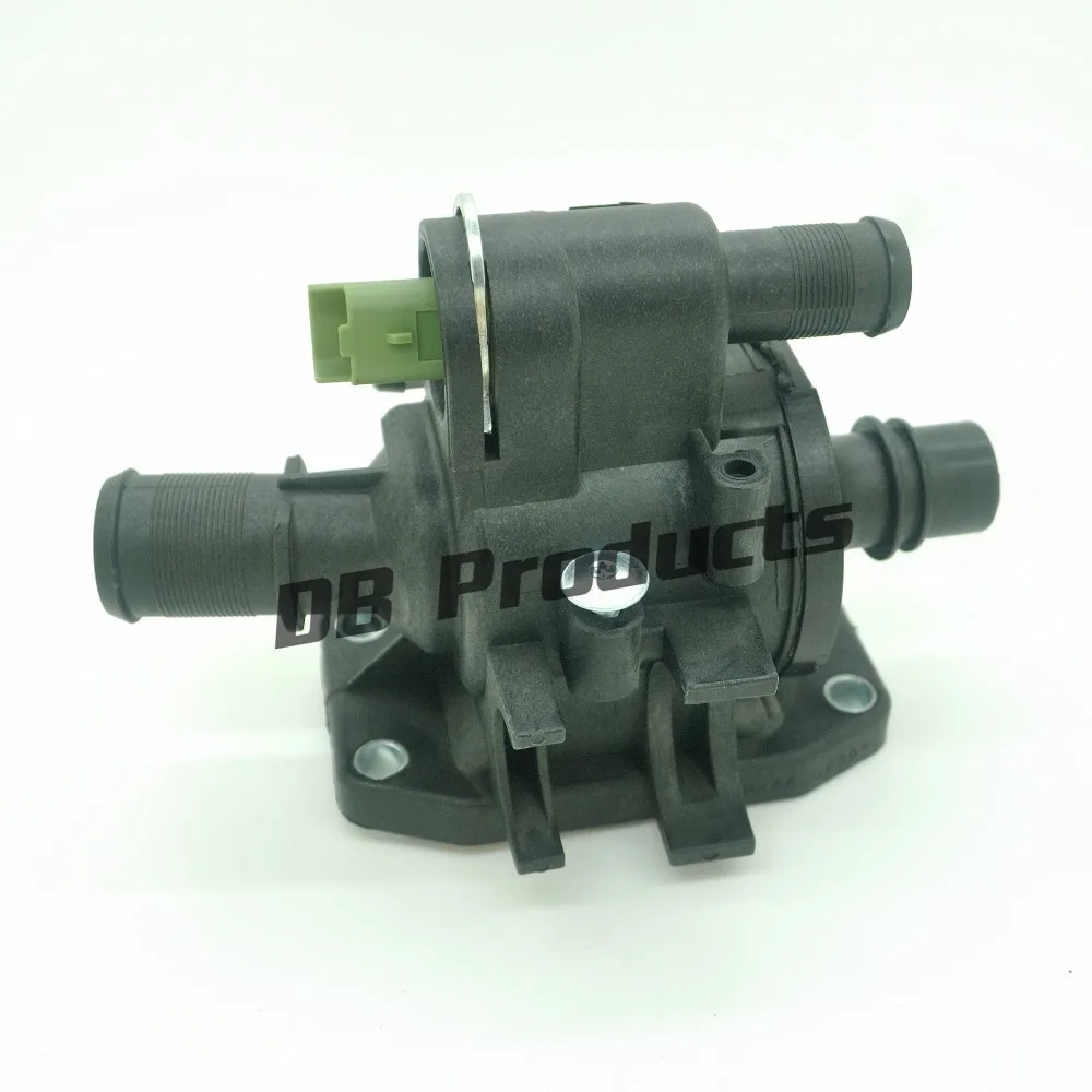 Coolant thermostat housing with sensor for ford fiesta peugeot 107 207