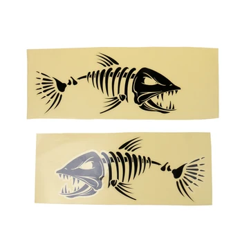 

Set of 2 Skeleton Fish Bone Sticker Decal Car Window Boat Kayak Decal Black